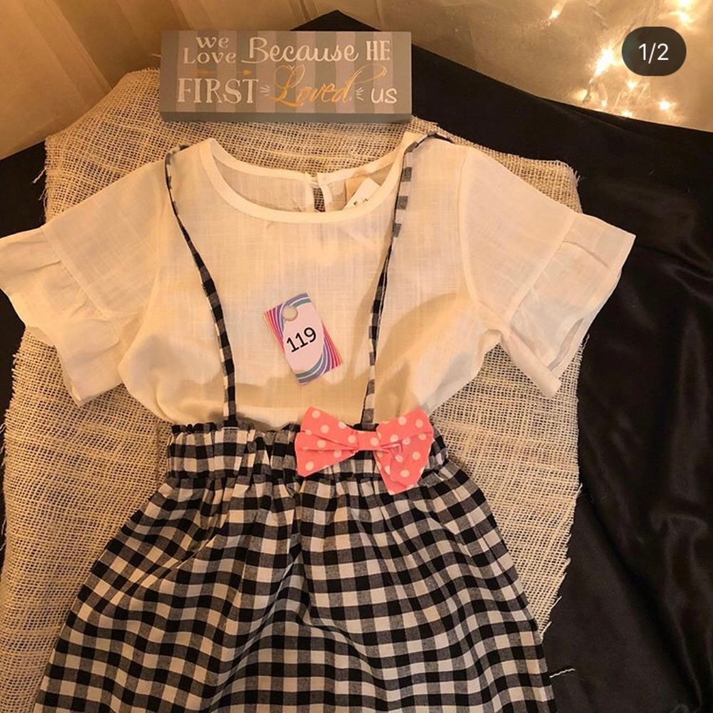 Cute school girl summer dress